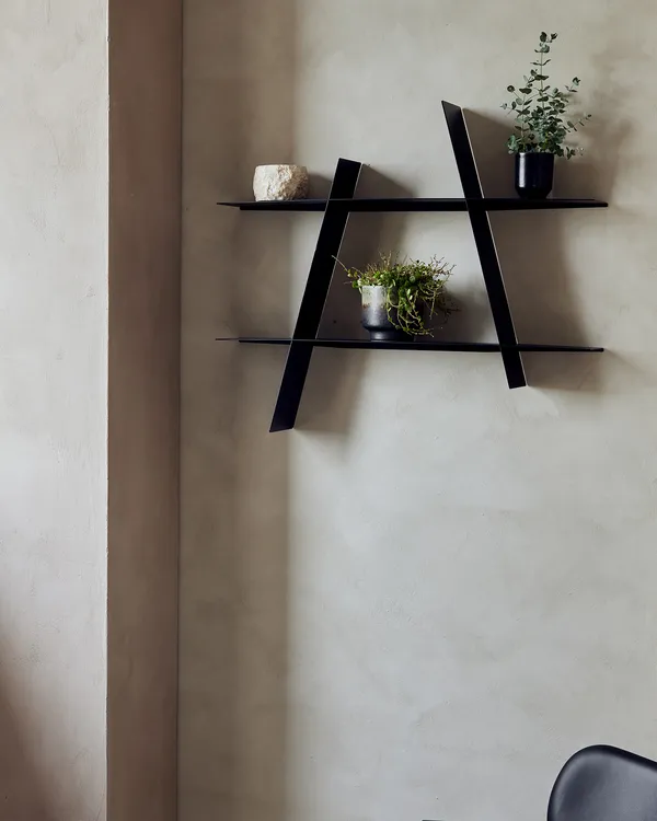 A-shelf Vägghylla L Svart Stål