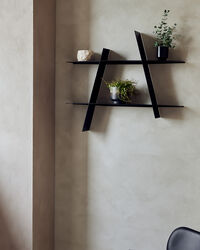 A-shelf Vägghylla L Svart Stål
