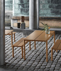 Linear Benk Stål 170 cm Burnt Orange