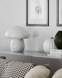 Mira Mushroom Bordlampe 30 cm Hvid
