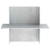 Alu Hylle Børstet Aluminium 25 cm