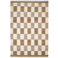 Tagel Uldgulvtæppe 250x350 cm Beige