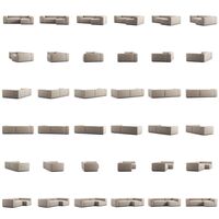 Grand 3-Seter Sofa Divan Høyre Sandshell Beige