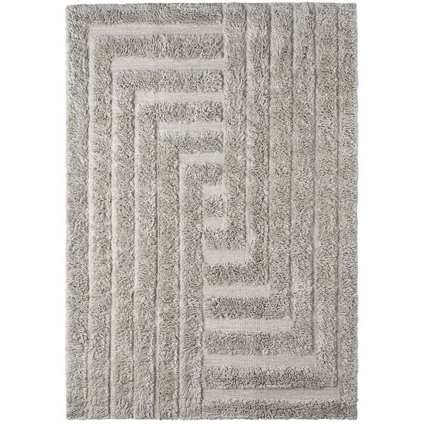 Shaggy Labyrinth Rug Grey