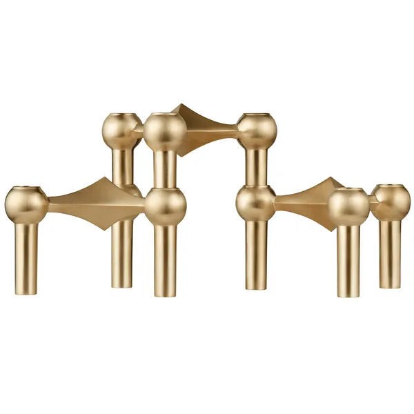 Nagel Kynttilänjalka 3 Kappaletta Brushed Brass