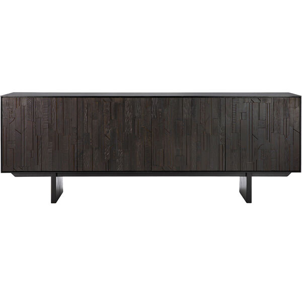 Teak Mosaik Skjenk Fire Dører