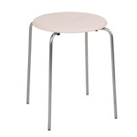 Petit Rond Pall Rostfritt Stål / Läder