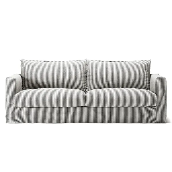 Klädsel Till Le Grand Air Nou 3-sitssoffa Linne Ash Stripe