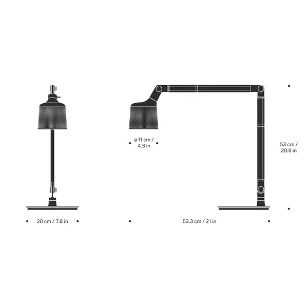 Vipp 521 Table Lamp Black