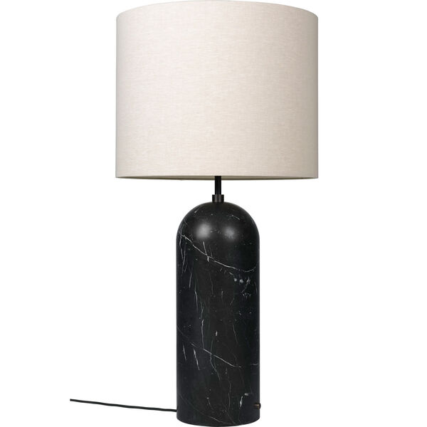 Gravity XL Golvlampa Låg Svart Marmor / Canvas