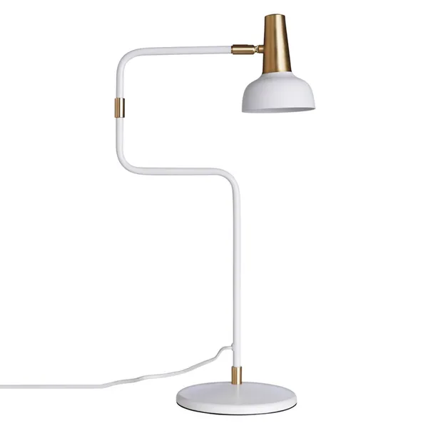 Ray Bordlampe Hvit/Messing