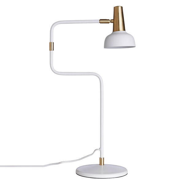 Ray Bordlampe Hvid/Messing
