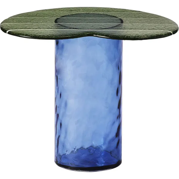 Striche Side Table Mint Green / Blue