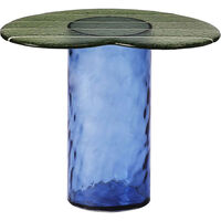 Striche Side Table Mint Green / Blue