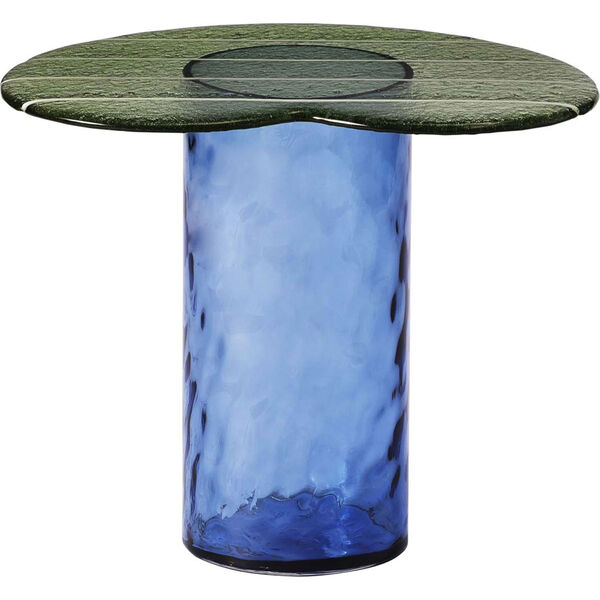 Striche Side Table Mint Green / Blue