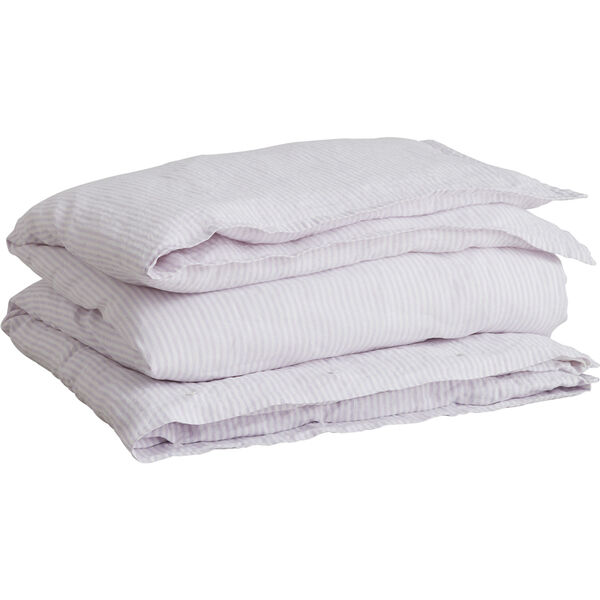 Linen Påslakan 150x210 cm Washed Purple