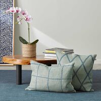 Ikat Orissa Cushion Cover 50x50 cm Aqua/Heaven Blue