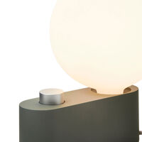 Alumina Table Lamp with Sphere IV Green