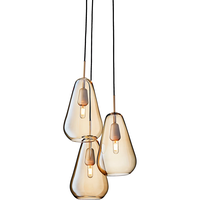 Anoli 3 Lysekrone Nordic Gold / Guld