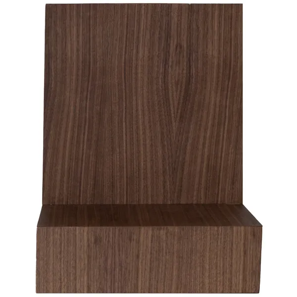 L-shelf Seinähylly Saksanpähkinä