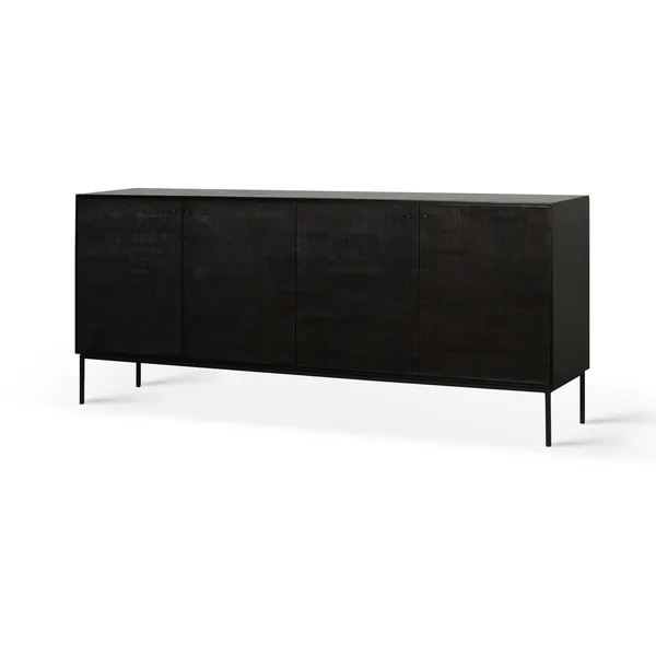 Grooves Sivupöytä Stained Teak 4 ovea