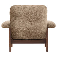 Brasilia Nojatuoli Walnut / Sheepskin Sahara