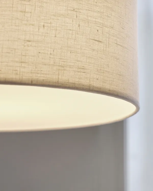 Soft Riippuvalaisin Ø44 cm Metallipronssinvärinen / Linen Natural