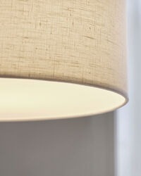 Soft Riippuvalaisin Ø44 cm Metallipronssinvärinen / Linen Natural