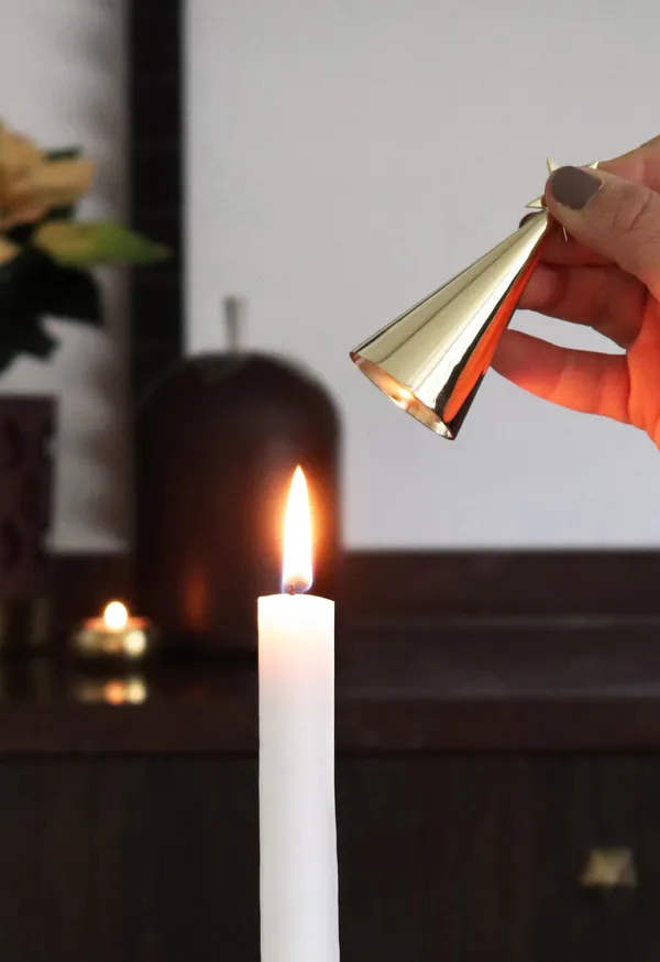 Stjärnstopp Candle Extinguisher Brass