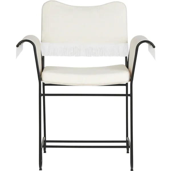 Tropique Spisebordsstol med Frynse Classic Black / Leslie 06