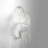 Monkey Lamp Hanging Höger Version Vit