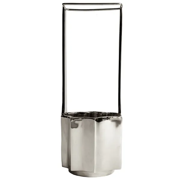 Ikebana Vase Nikkel
