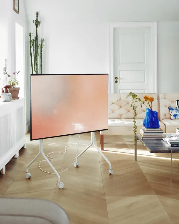 Moon Rollin' Tv Stand Pearl