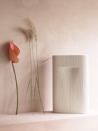 Ridge Vase 35 cm Off-white