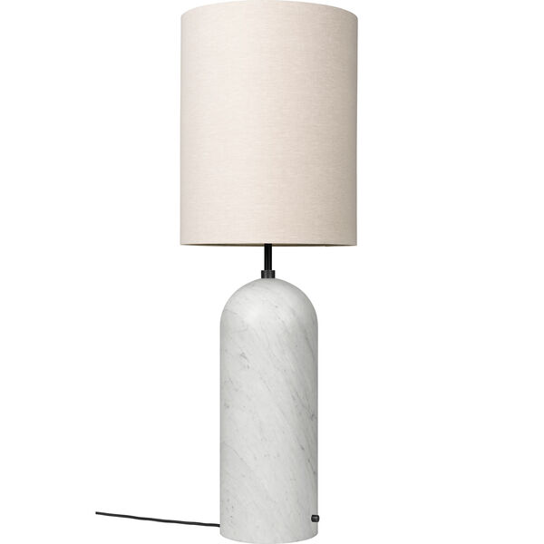 Gravity XL Golvlampa Hög Vit Marmor / Canvas