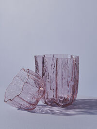 Crackle Vaasi 121 mm Pinkki