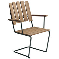 Armstol A2 Ubehandlet Teak / Sort