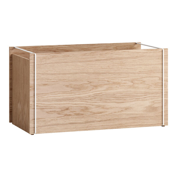 Opbevaringskasse 30x60 cm Hvid / Eg