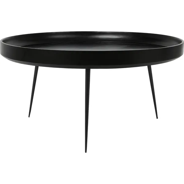 Bowl Sofabord Sortbejdset Mangotræ 75 cm