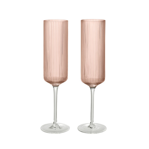 Ripple Champagneglass 2-pk Blush