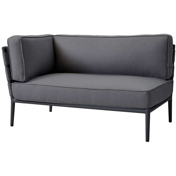 Conic 2 pers. Sofa Venstre Modul Grey AirTouch