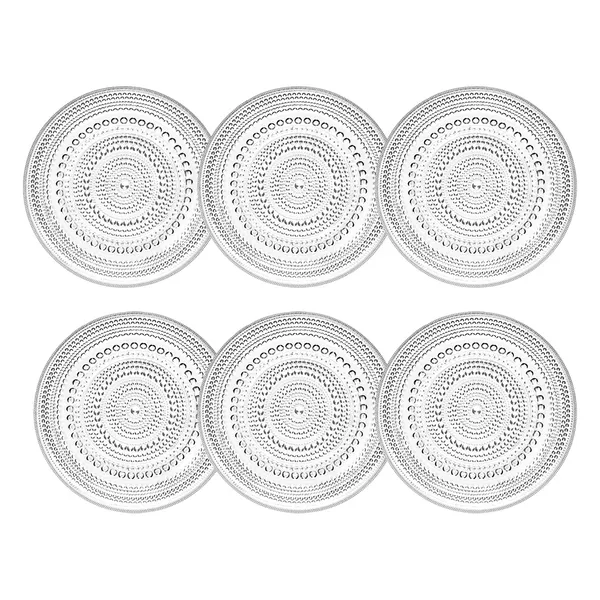 Kastehelmi Sidetallerken 17 cm 6-pk Klar