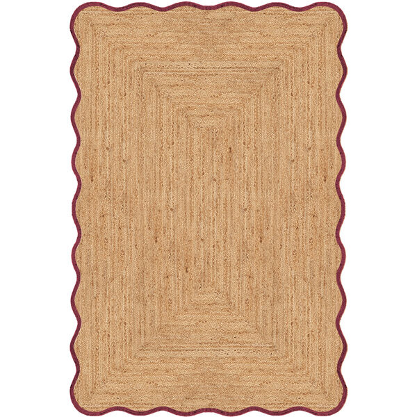 Scallop Juuttimatto 250x350 cm Burgundinpunainen