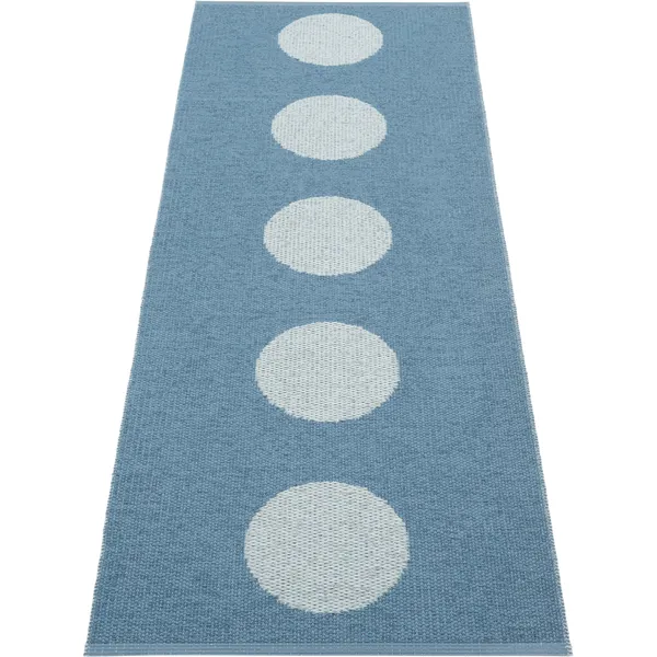 Vera Pop Tæppe 70x200 cm River Blue / Blue Fog