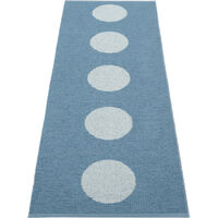 Vera Pop Tæppe 70x200 cm River Blue / Blue Fog
