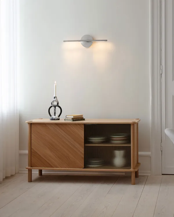 Omni Seinävalaisin Mini Brushed Steel