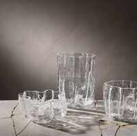 Crackle Vase Klar 28 cm