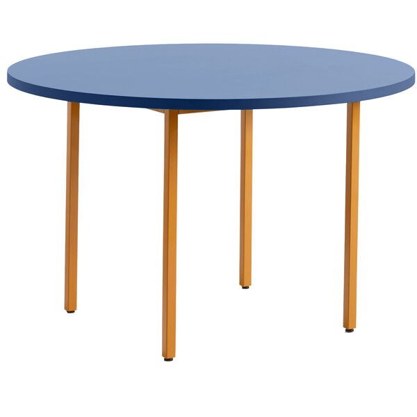 Two-Colour Pöytä Ø120cm Ochre / Sininen