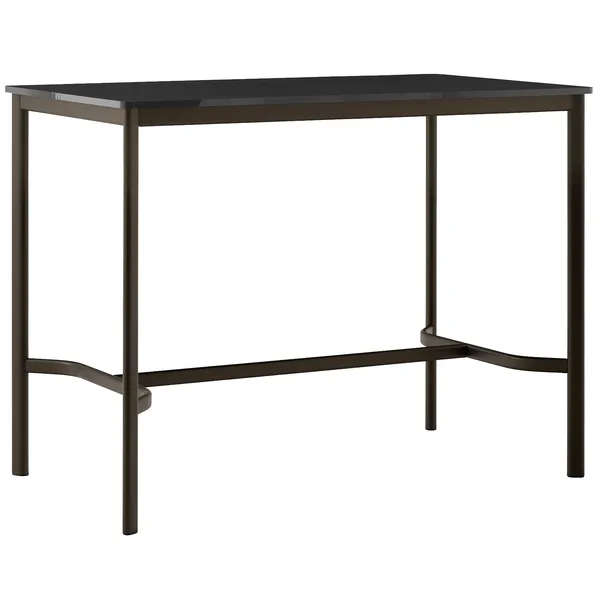 Drip HW114 Barbord 80x140x105 cm Sort Laminat / Bronzefarvet