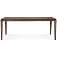 Bok Spisebord Sortbejdset Teak 95x200 cm